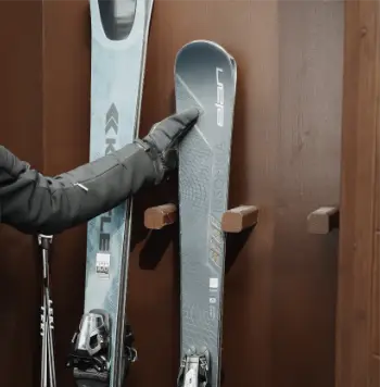 Storing Skis in the Ski Room